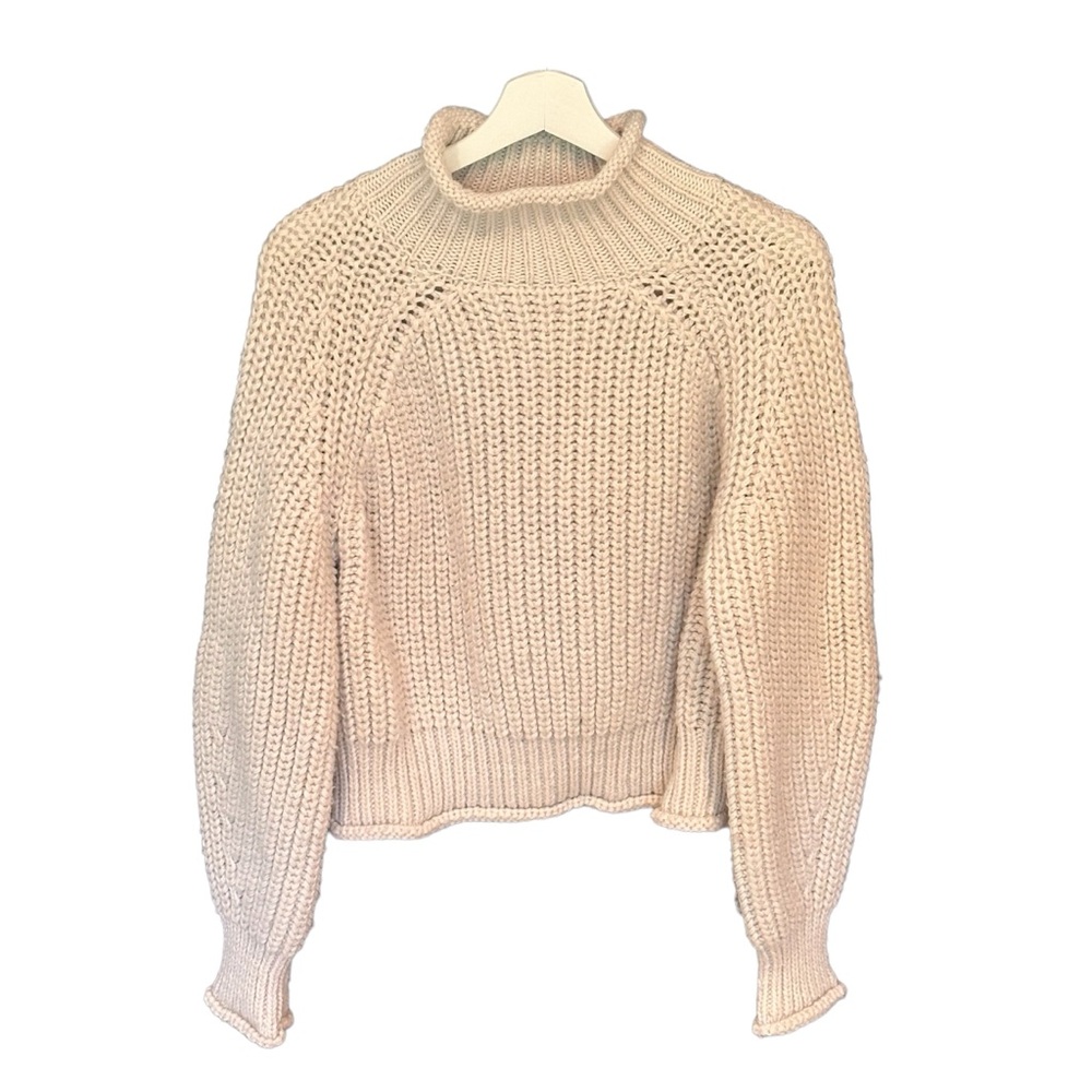 H&M Beige Knit Turtleneck Sweater Size M